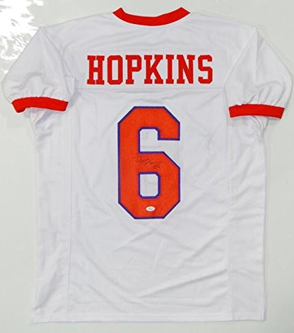 Deandre Hopkins Signed White College Style Jersey