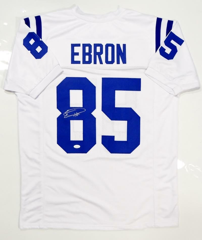 Eric Ebron Signed White Custom Football Jersey