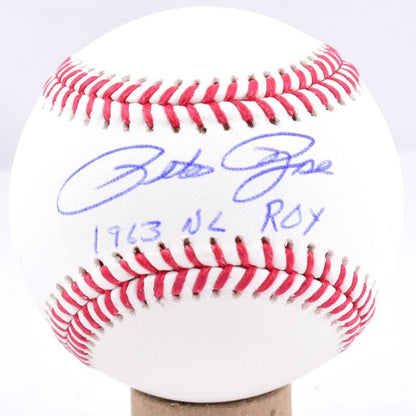 Pete Rose Signed Rawlings Official Major League Baseball - 1963 NL ROY