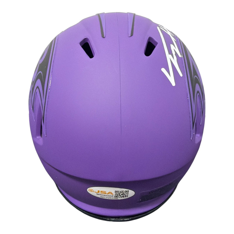 Trey Hendrickson Signed Baltimore Ravens Rave Mini Helmet JSA