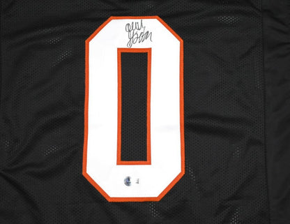 Ollie Gordon II Autographed Black Custom Football Jersey