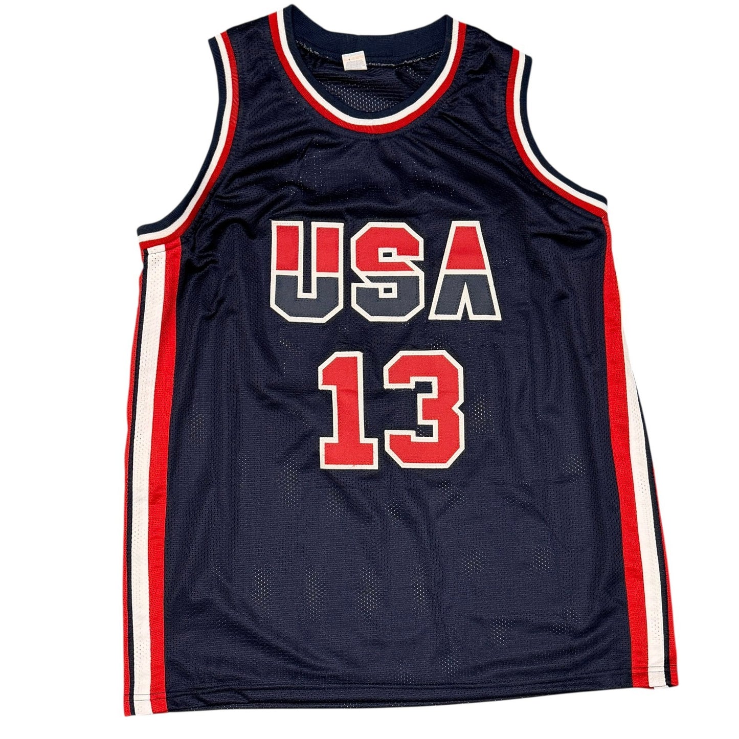 Chris Mullin Signed USA Basketball Custom Jersey (Beckett COA)