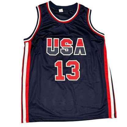Chris Mullin Signed USA Basketball Custom Jersey (Beckett COA)