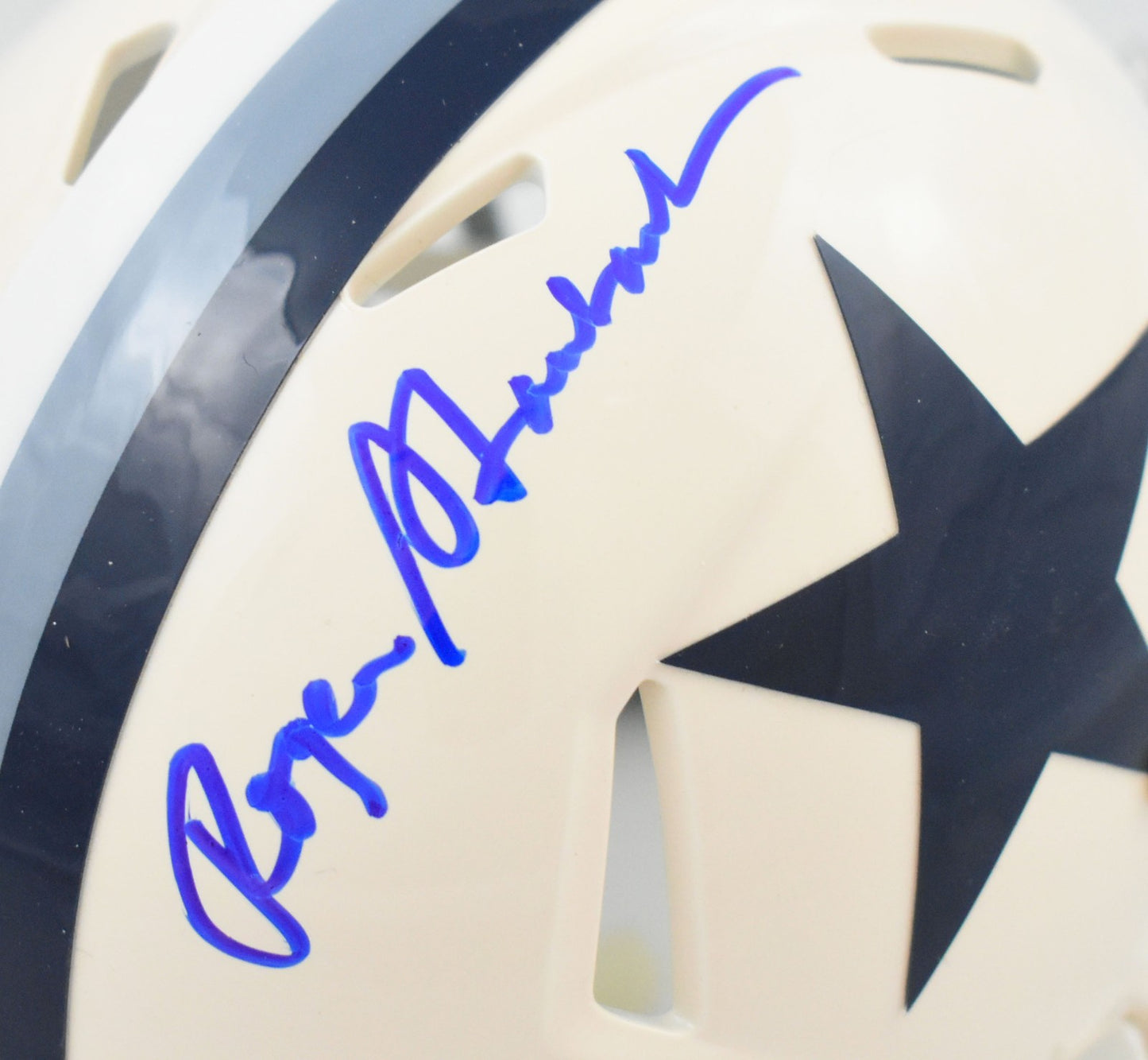 Roger Staubach Autographed Dallas Cowboys Throwback Mini Helmet