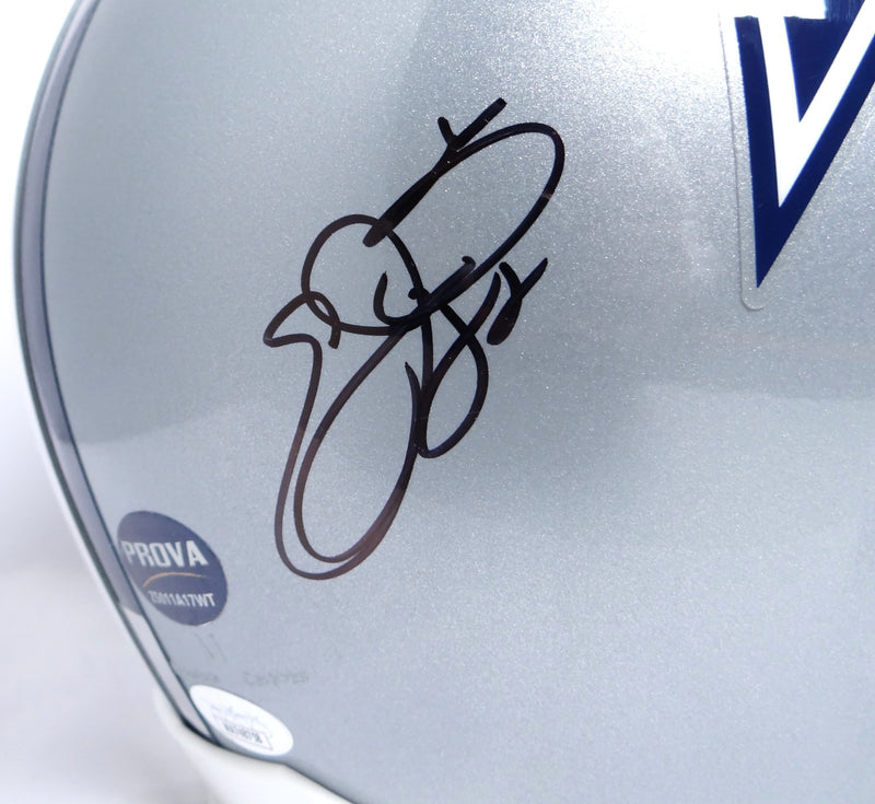 Troy Aikman, Emmitt Smith & Michael Irvin Signed Dallas Cowboys Full Size Helmet