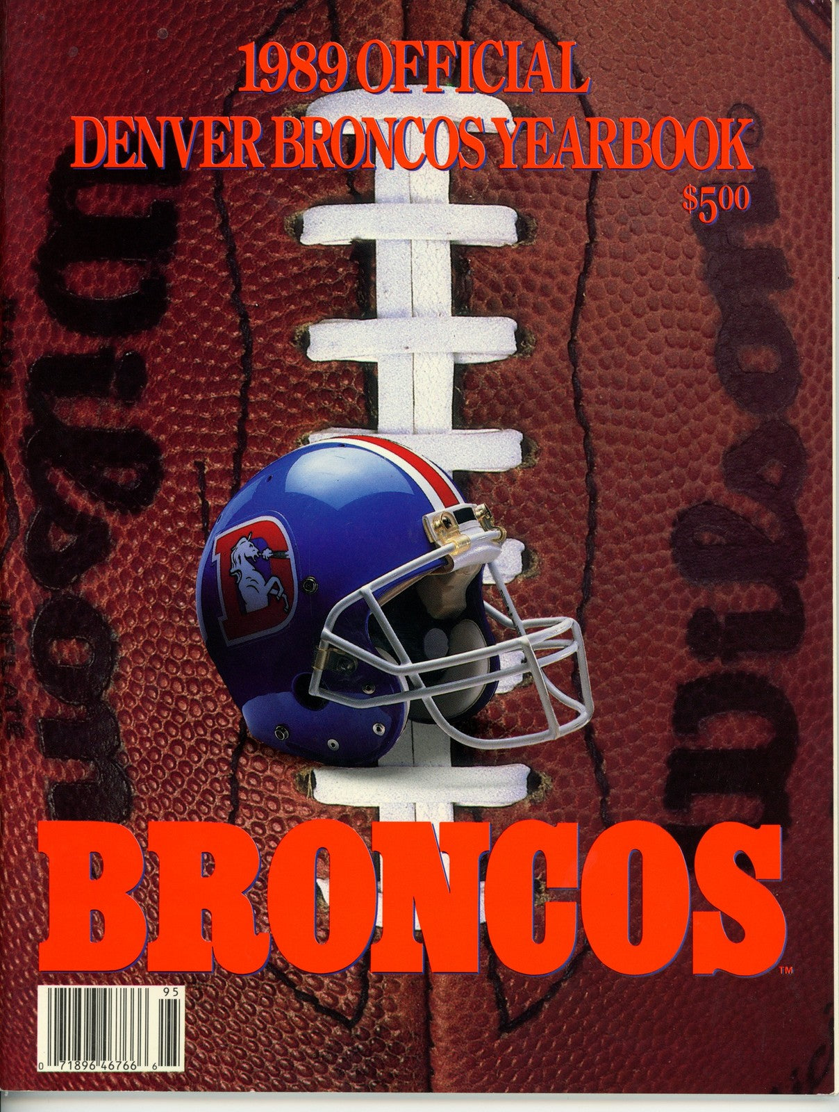 Steve Atwater & Bobby Humphrey Signed 1989 Denver Broncos Yearbook