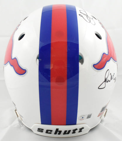 Eric Dickerson, Craig James & Lance McIlhenny Signed SMU Full Size Helmet