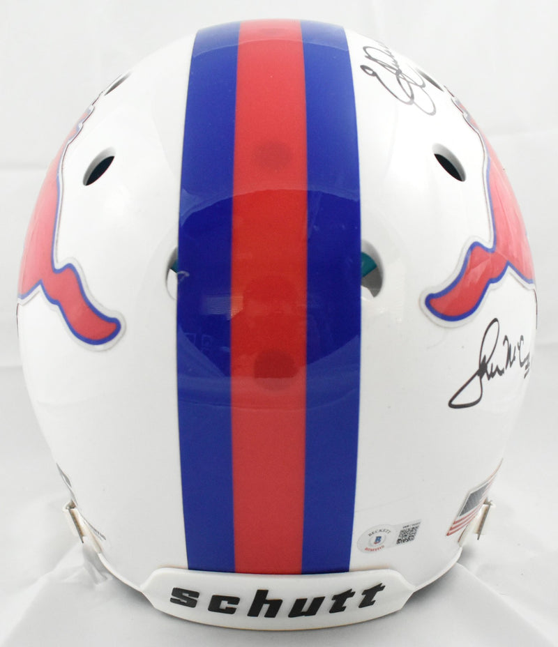 Eric Dickerson, Craig James & Lance McIlhenny Signed SMU Full Size Helmet