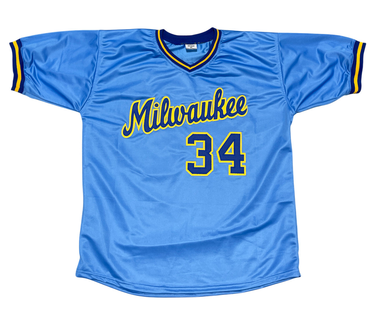 Rollie Fingers Milwaukee Brewers Signed Custom Jersey Beckett BAS COA