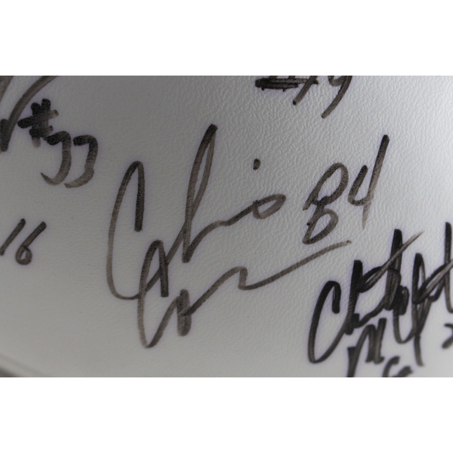 Mike Shanahan, Rod Smith & Jason Elam Signed Denver Broncos 2002 Team Football