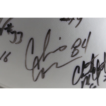 Mike Shanahan, Rod Smith & Jason Elam Signed Denver Broncos 2002 Team Football