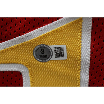 Dominique Wilkins Autographed Red Pro Style Custom Jersey (Beckett)