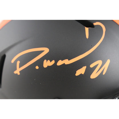 Denzel Ward Cleveland Browns Autographed Eclipse Mini Helmet