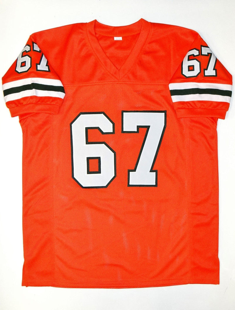 Russell Maryland Signed Orange Custom College Style Jersey