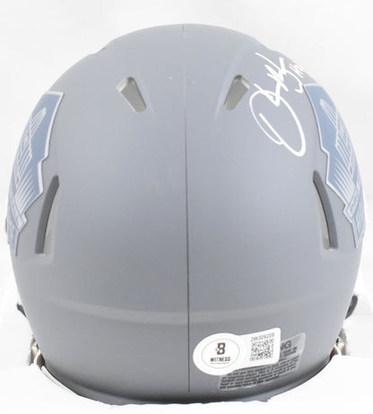 Derrick Brooks Signed Tampa Bay Buccaneers Slate Speed Mini Helmet