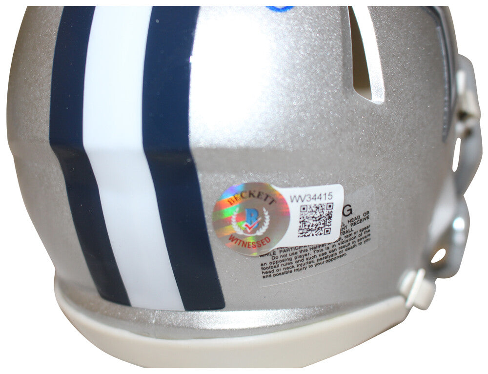 Drew Pearson Signed Dallas Cowboys Speed Mini Helmet (HOF Inscription)