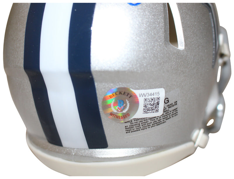 Drew Pearson Signed Dallas Cowboys Speed Mini Helmet (HOF Inscription)