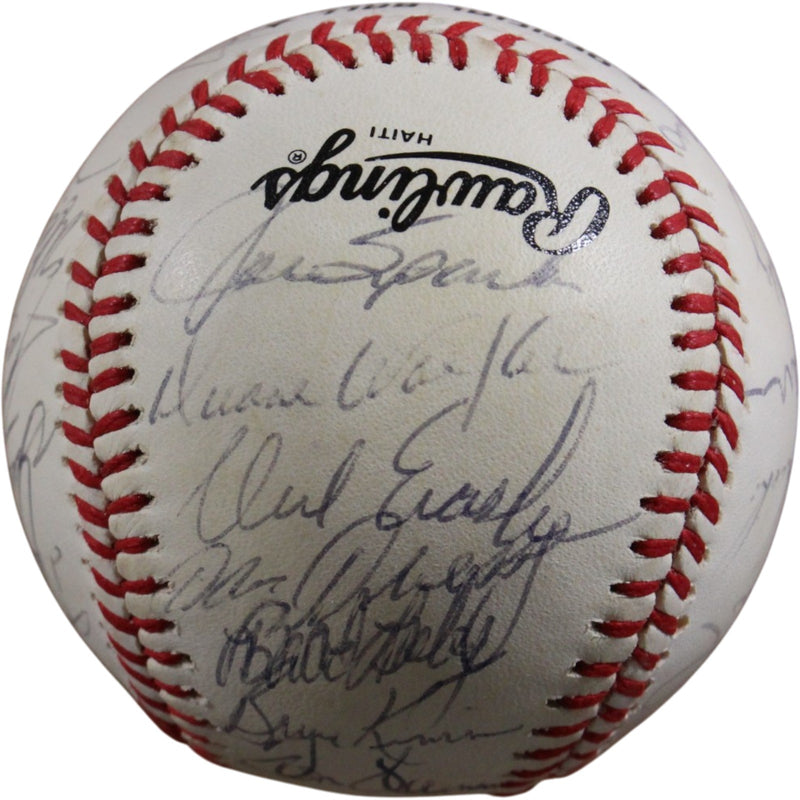 Cincinnati Reds 1984 Team Signed Baseball (27 Sigs) - Perez, Parker