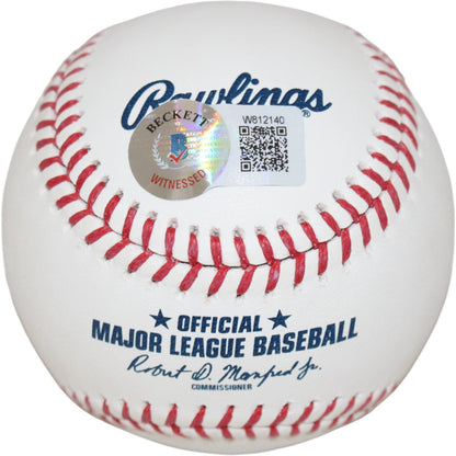 Reggie Jackson Signed New York Yankees Baseball HOF Beckett