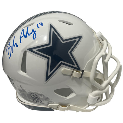 Brandon Aubrey Signed Dallas Cowboys 2024 Salute to Service Mini Helmet