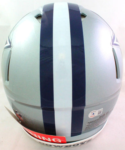 Ezekiel Elliott Autographed Dallas Cowboys Authentic Speed Helmet - Black