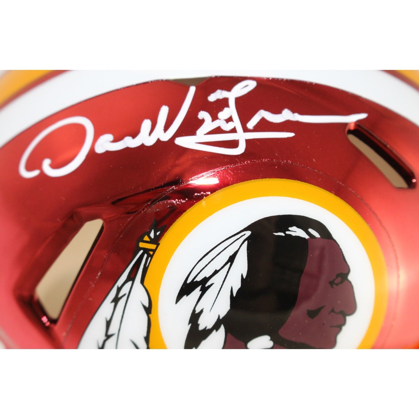 Darrell Green Washington Redskins Autographed Chrome Mini Helmet