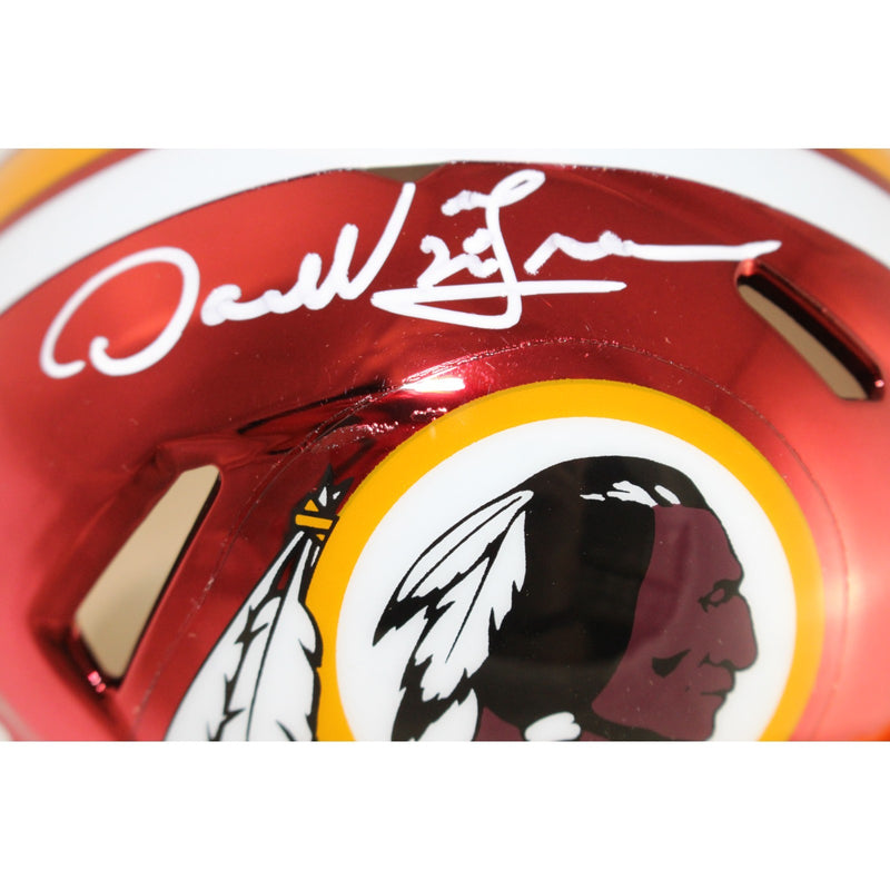 Darrell Green Washington Redskins Autographed Chrome Mini Helmet