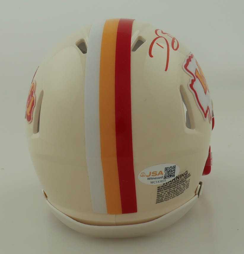 Dwayne Bowe Autographed Kansas City Chiefs Throwback Mini Helmet