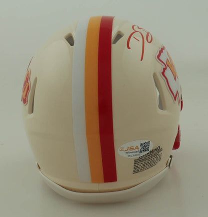 Dwayne Bowe Autographed Kansas City Chiefs Throwback Mini Helmet