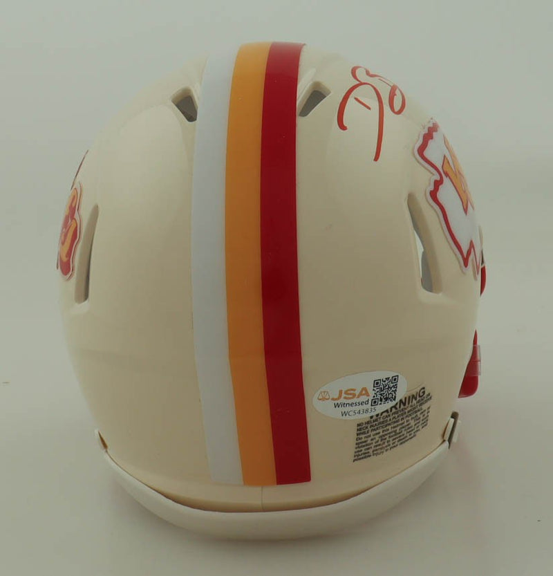 Dwayne Bowe Autographed Kansas City Chiefs Throwback Mini Helmet