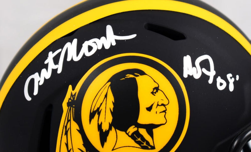 Art Monk Autographed Washington Eclipse Speed Mini Helmet w/ HOF