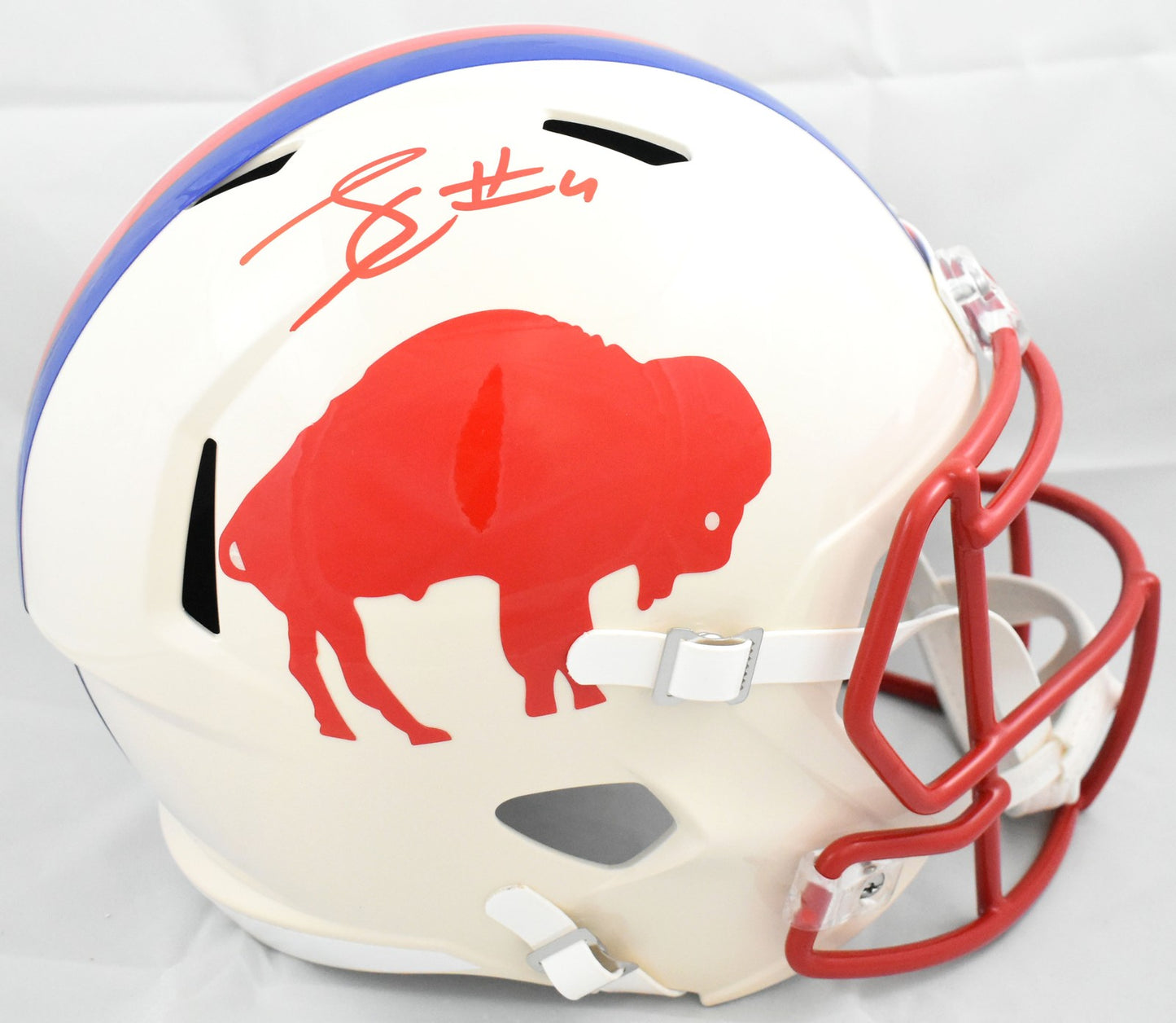 James Cook Signed Buffalo Bills Full Size Retro Speed Helmet