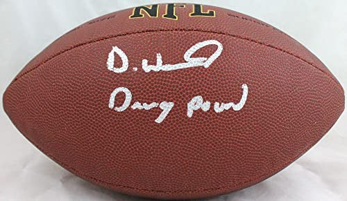 Denzel Ward Signed Cleveland Browns SuperGrip Football "Dawg Pound" Inscribed