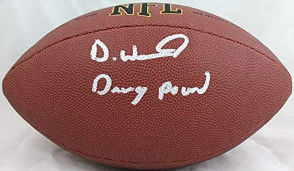 Denzel Ward Signed Cleveland Browns SuperGrip Football "Dawg Pound" Inscribed