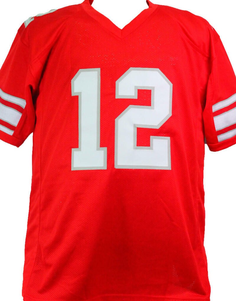Randall Cunningham Signed UNLV Rebels Custom Red Jersey