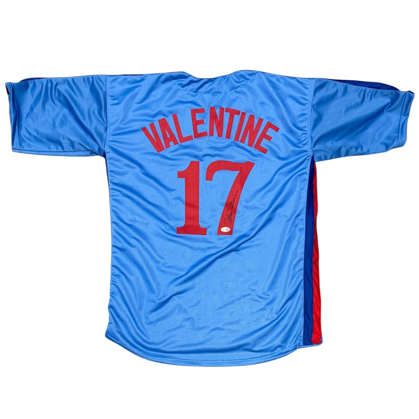 Ellis Valentine Montreal Expos Autographed Custom Jersey (JSA Witness)