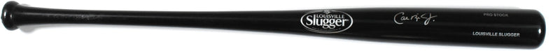 Cal Ripken Jr Autographed Louisville Slugger Black Pro Baseball Bat