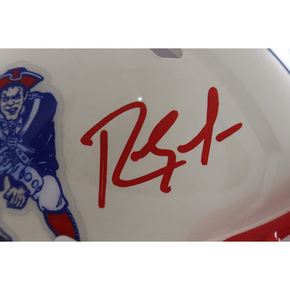 Randy Moss Signed New England Patriots Retro Mini Helmet