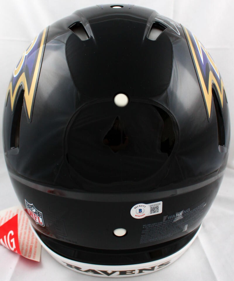 Ed Reed Signed Baltimore Ravens Full Size Speed Authentic Helmet