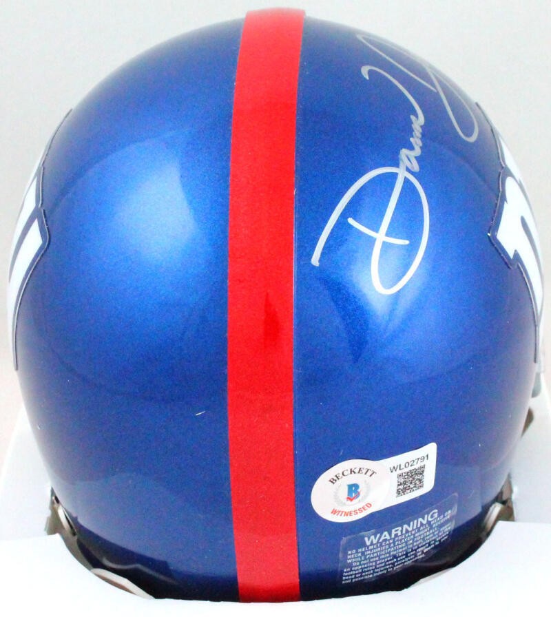 Daniel Jones Autographed New York Giants Eclipse Mini Helmet