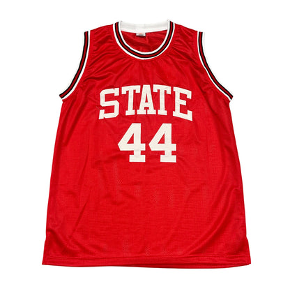 David Thompson Signed NC State Custom Jersey (HOF 96 Inscription)