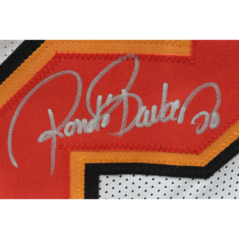 Ronde Barber Autographed White Pro Style Jersey (BAS Witness)