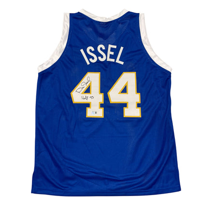 Dan Issel Signed Denver Nuggets Custom Jersey (HOF 93) Beckett BAS
