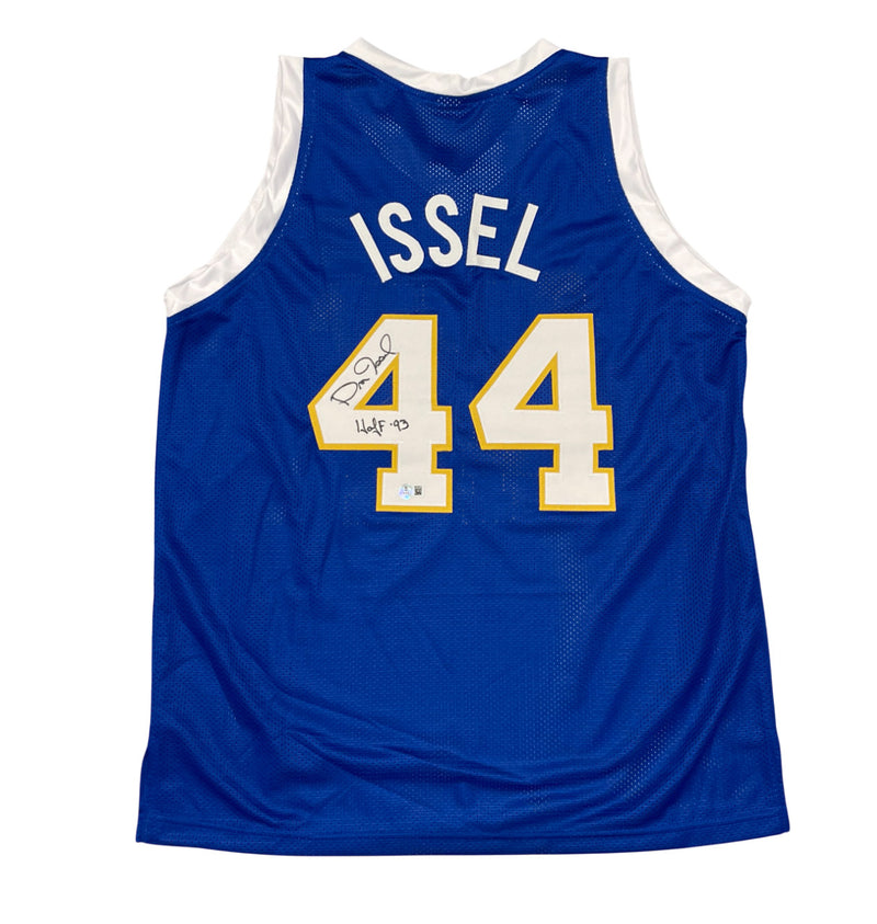 Dan Issel Signed Denver Nuggets Custom Jersey (HOF 93) Beckett BAS