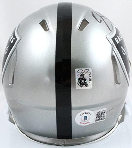 Josh Jacobs Autographed Las Vegas Raiders Flash Speed Mini Helmet