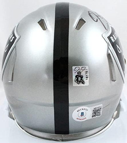 Josh Jacobs Autographed Las Vegas Raiders Flash Speed Mini Helmet