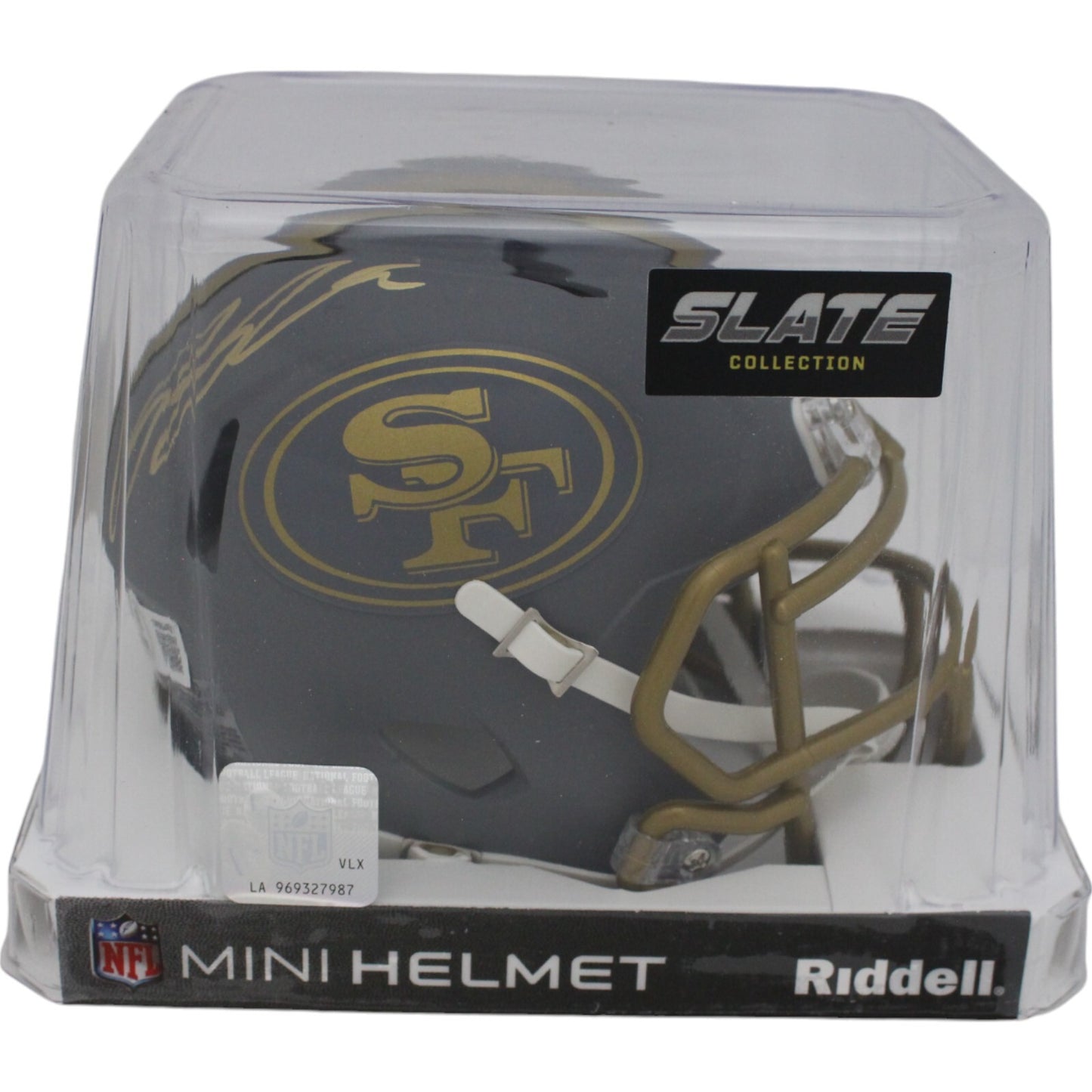 Ricky Pearsall San Francisco 49ers Autographed Slate Mini Helmet
