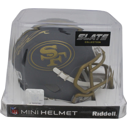 Ricky Pearsall San Francisco 49ers Autographed Slate Mini Helmet