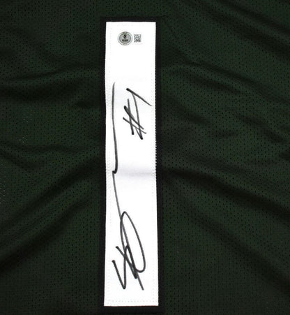 Ahmad Sauce Gardner Autographed New York Jets Green Custom Jersey