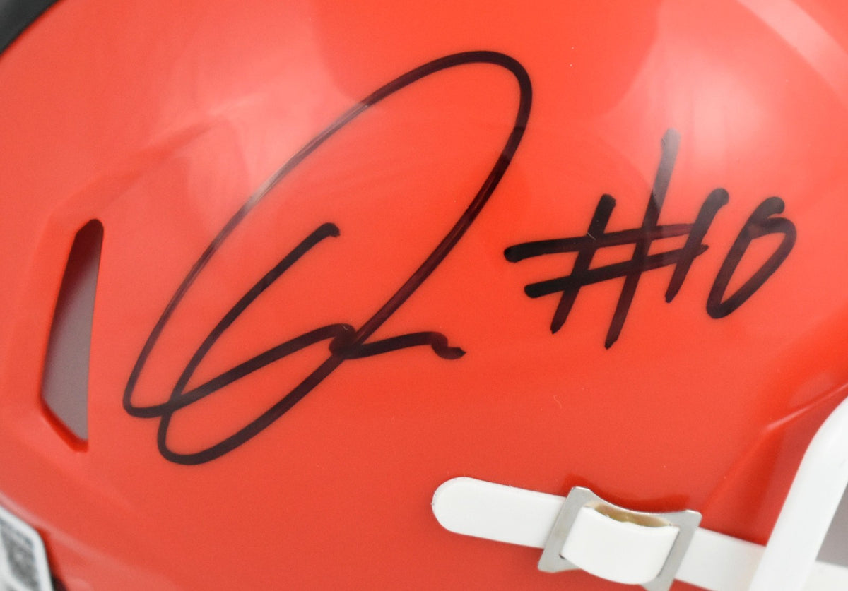 Quinshon Judkins Signed Cleveland Browns Speed Mini Helmet